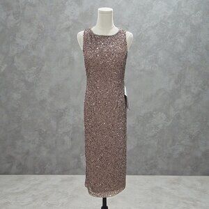 Mac Duggal Sequin Cocktail Dress Size 4 Glam‎ Elegant Formal NYE Party Bling